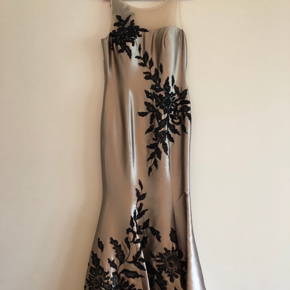 Custom made dress. All silk and wool.